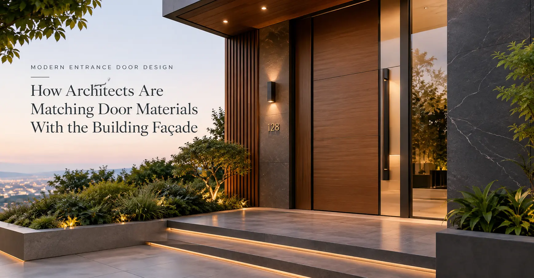 Modern Entrance Door Design: How Architects Are Matching Door Materials With the Building Façade